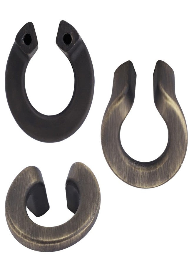 Atom 1.3 Inches Zinc Cabinet Puller Knobs | Brass Antique Finish | Office Wardrobe Door Handle, Kitchen Drawer Cupboard Furniture Pulls Knob Hardware (ZK-629), Pack of 10 - Image 2